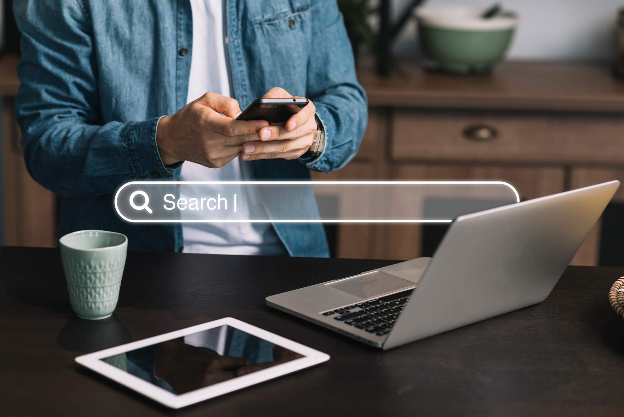 making a phone search making a phone search